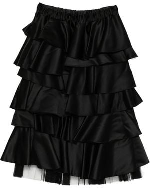 COMME DES GARÇON BLACK Elasticated Waistband Skirt - Black