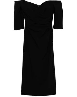 Amsale Crepe Dress - Black