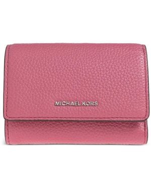 MICHAEL Michael Kors Portefeuille Bryant Médium À Fini Grainé - Pink