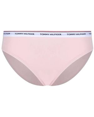 Tommy Hilfiger Culotte À Logo Imprimé - Rose