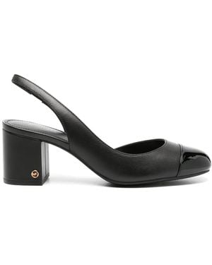 MICHAEL Michael Kors Perla Leather Slingback Court Shoes - Black