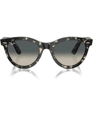 Ray-Ban Wayfarer Tortoiseshell-Effect Sunglasses - Grey