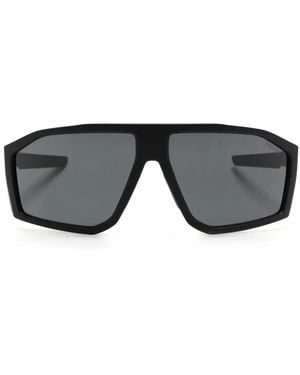 Prada Square-Frame Logo-Print Sunglasses - Grey