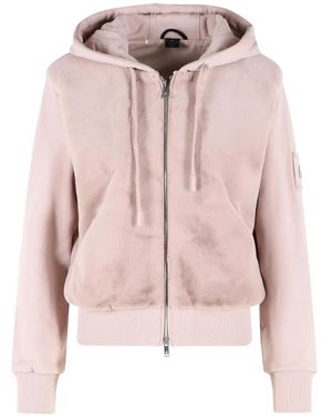 Moose Knuckles Bunny Faux-Fur Hoodie - Pink