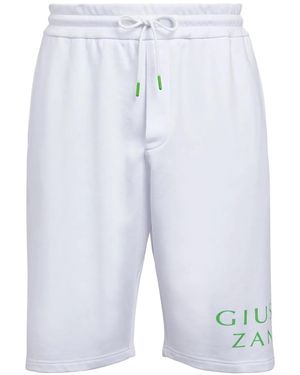 Giuseppe Zanotti Lr-43 Cotton Track Shorts - Blue