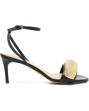 JW Anderson Poppy Leather Sandals - Metallic