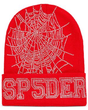Sp5der Web Beanie - Red