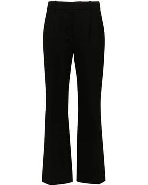 Victoria Beckham Classic Ponte Flared Trousers - Black