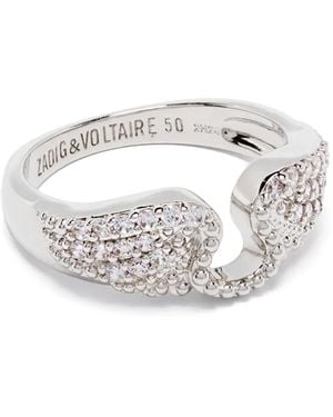 Zadig & Voltaire Bague Rock - Blanc