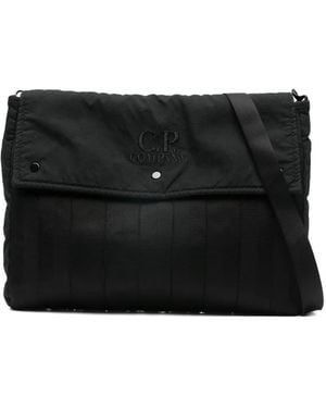 C.P. Company Gewatteerde Shopper Met Logo - Zwart