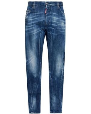 DSquared² Distressed-Effect Faded Jeans - Blue