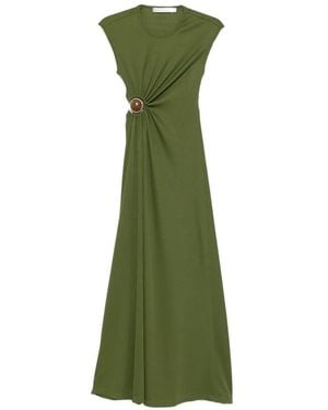 Christopher Esber Robe Longue À Découpes - Green