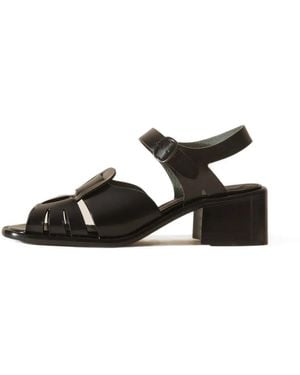 Hereu Ancora Heeled Sandals - Black