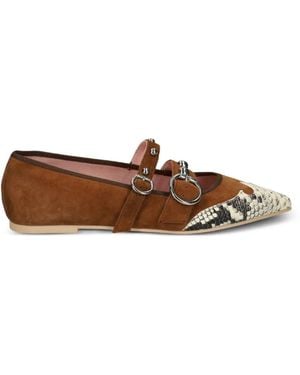 Pretty Ballerinas Paris Leather Ballet Flats - Brown
