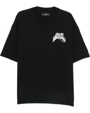 Amiri Hollywood Lj Skate Katoenen T-Shirt - Zwart