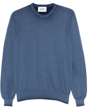 Alpha Studio Crewneck Knitwear - Blue