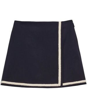 MSGM Aライン ミニスカート - ブルー