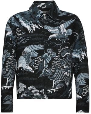 Amiri Crane Tapestry Jacket - Black