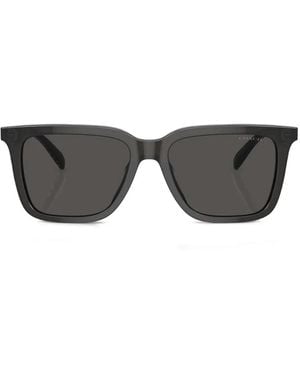 COACH Logo-Plaque Square-Frame Sunglasses - Gray