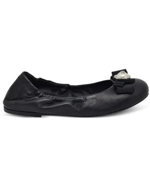Casadei Embellished Ballet Flats - Black