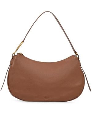 Twinset Leather Tote Bag - Marrone