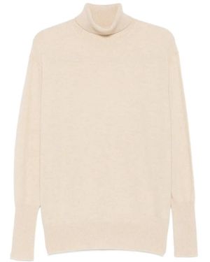6397 Roll-Neck Cashmere Jumper - White
