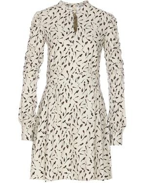 Mar De Margaritas Kleid mit Blumen-Print - Weiß