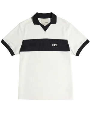 CIARAN Cc1 Logo-Embroidered Polo Shirt - White