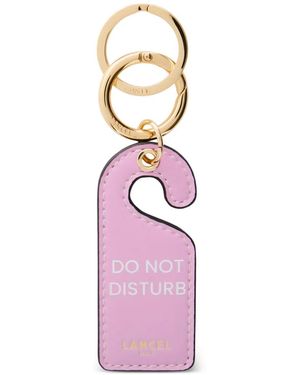 Lancel Room Mood Leather Keyring - Pink
