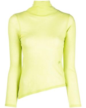 Rejina Pyo Top Logan A Collo Alto - Giallo