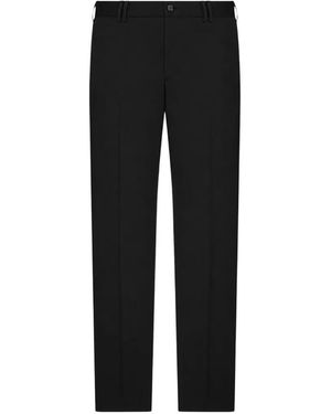 PT Torino Tailored Pressed-Crease Trousers - Black