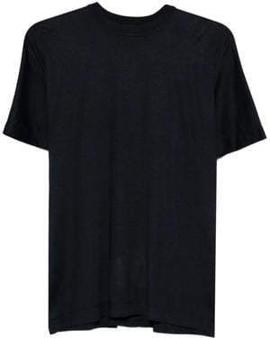 Carven Top Girocollo A Maniche Corte - Nero