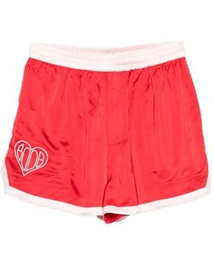 Bode Heart Deco Shorts - Rood