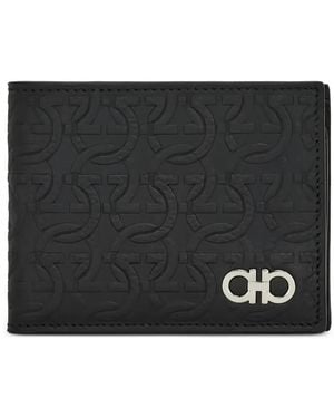 Ferragamo Gancini Portemonnee - Zwart