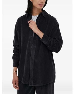 American Vintage Camicia A Coste - Nero