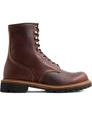 Red Wing Logger Leather Boots - Brown