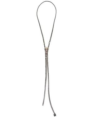 Balenciaga ジップ ネックレス - ホワイト