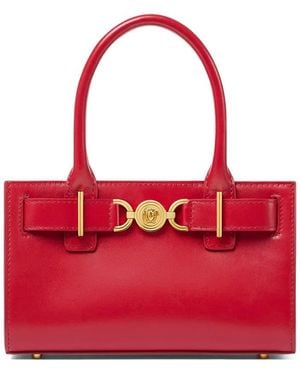 Versace Medusa '95 Kleine Lederen Draagtas - Rood