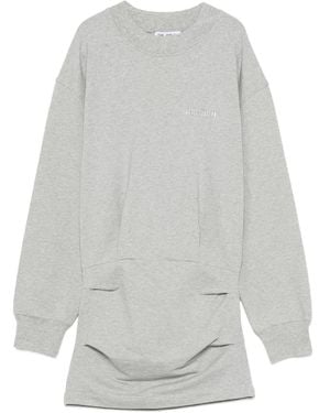 The Attico Long sleeve mini dress - Gris