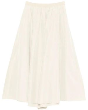 forte_forte A-Line Midi Skirt - White