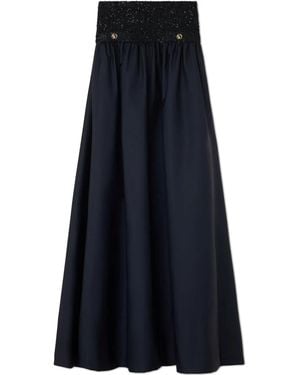 St. John High Waist Rok - Blauw