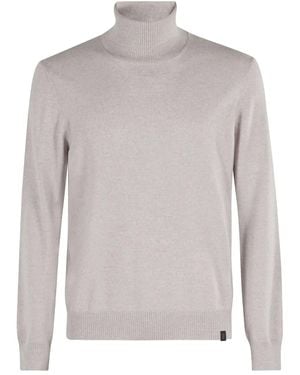 Fay Turtleneck Wool Jumper - Grey