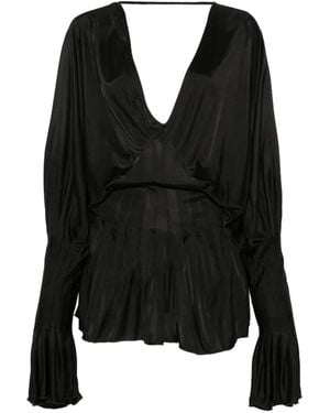 AYA MUSE V-Neck Mini Dress - Black