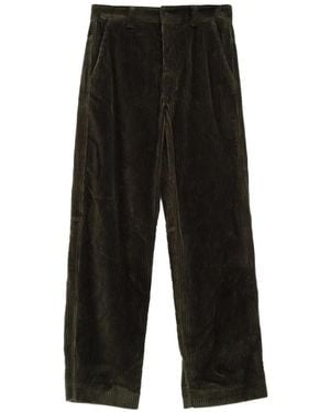 Moncler Corduroy Logo-Patch Pants - Black