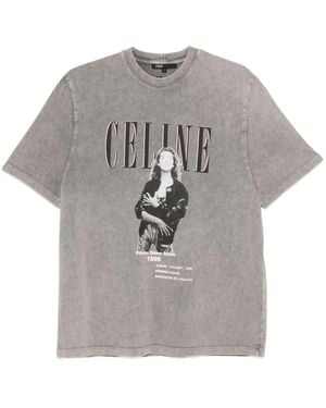 Maje Graphic-Print T-Shirt - Grey