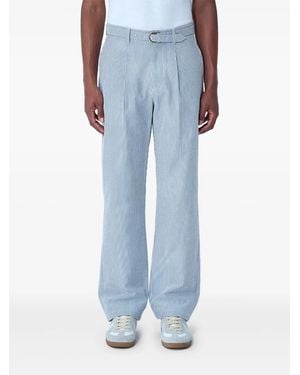 Noah Pantalon À Rayures - Bleu