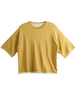 Casey Casey Rolled-Edge Top - Metallic