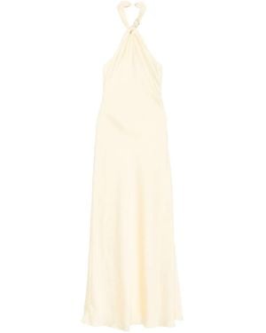 Rahil Hesan Halterneck Gown - White