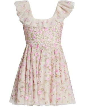 Needle & Thread Lea Jurk - Naturel
