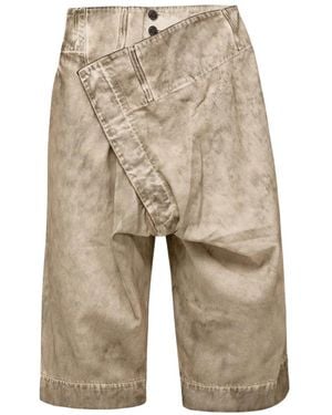 Vivienne Westwood Inferno Washed Asymmetric Shorts - White